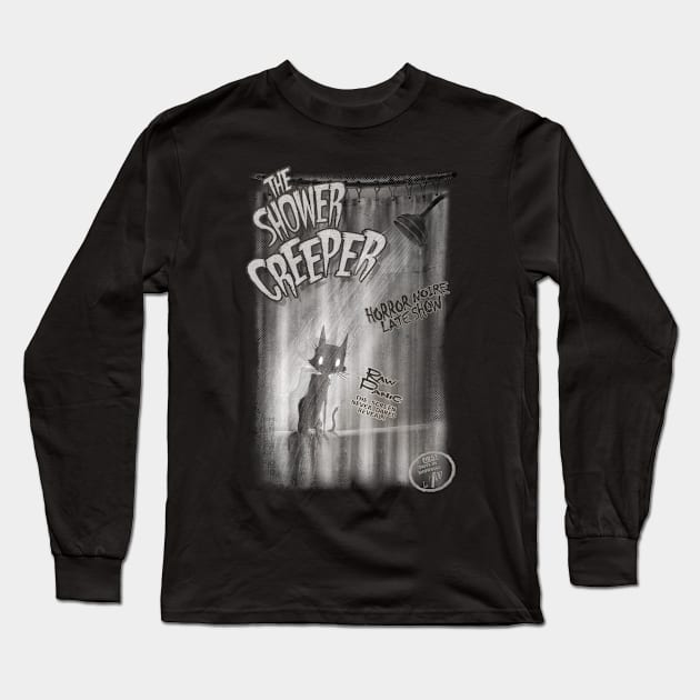 The Shower Creeper (titled) T Shirt Long Sleeve T-Shirt by Floof Monster Co